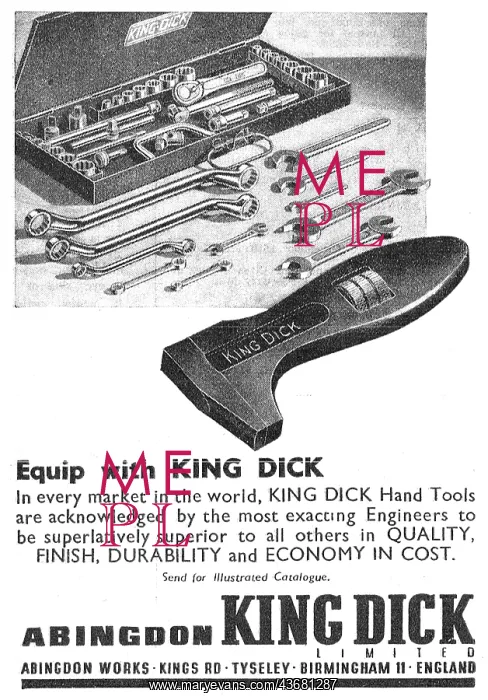  : Abingdon King Dick - Spanners & Engineers Tool Kits
