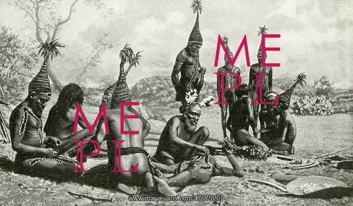 : Aboriginal Arunta tribesmen, Central Desert, Australia : Aboriginal Arunta tribesmen, Central Desert, Australia