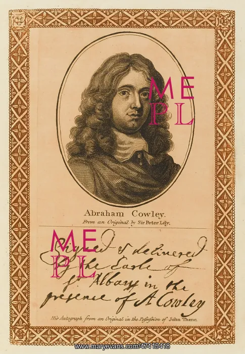 : ABRAHAM COWLEY : ABRAHAM COWLEY