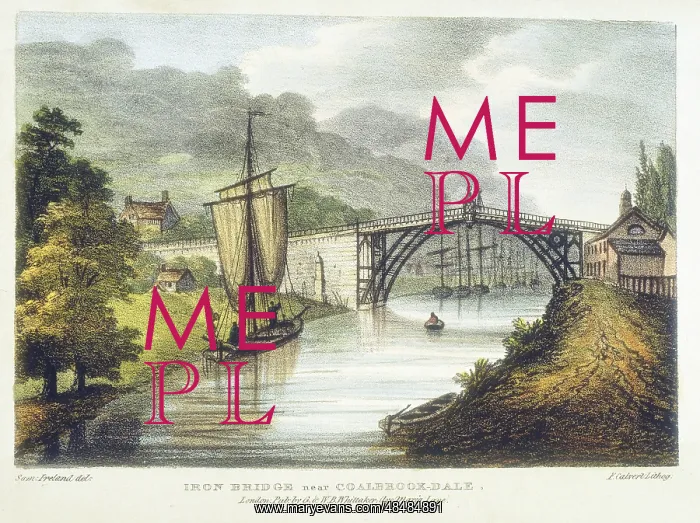 : Abraham Darby III's iron bridge across the Severn : Abraham Darby III's iron bridge across the Severn
