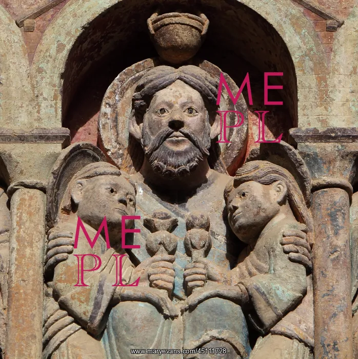 : Abraham, Last Judgement tympanum, Abbatiale Sainte-Foy : Abraham, Last Judgement tympanum, Abbatiale Sainte-Foy