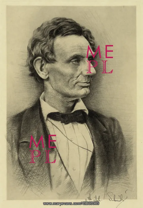 : Abraham Lincoln portrait etching made in ? : Abraham Lincoln portrait etching made in ?