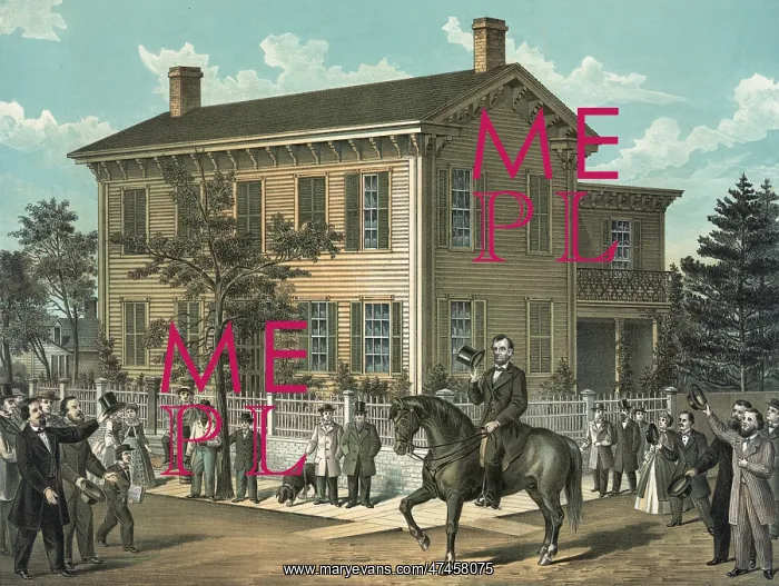 : Abraham Lincoln's return home after his successful campaign : Abraham Lincoln's return home after his successful campaign