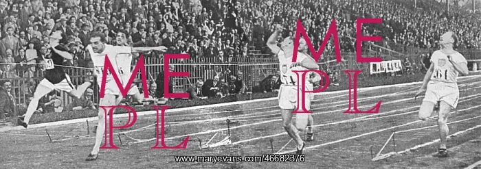 : Abrahams wins the 100m final, 1924 Paris Olympics : Abrahams wins the 100m final, 1924 Paris Olympics