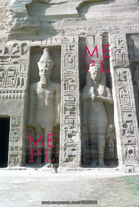 : Abu Simbel, Temple of Nefertaril, Egypt : Abu Simbel, Temple of Nefertaril, Egypt