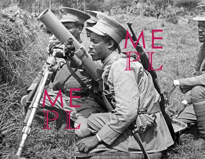 : Abyssinian grenade launcher group, 1935 / 36 : Abyssinian grenade launcher group, 1935 / 36
