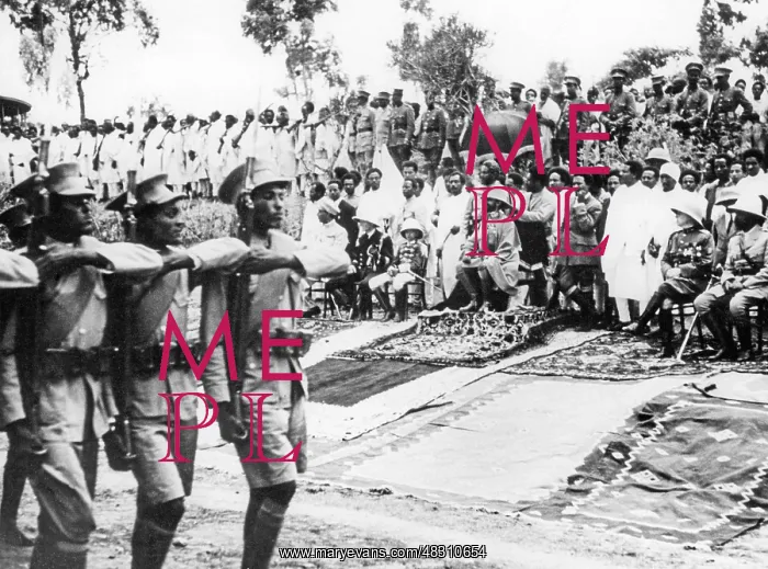 : Abyssinian troops in the war against Italy, 1935 : Abyssinian troops in the war against Italy, 1935