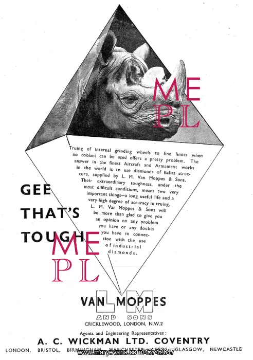 : A.C. Wickman Wimet Machine Tools & Tool Tips. Van Moppes : A.C. Wickman Wimet Machine Tools & Tool Tips. Van Moppes