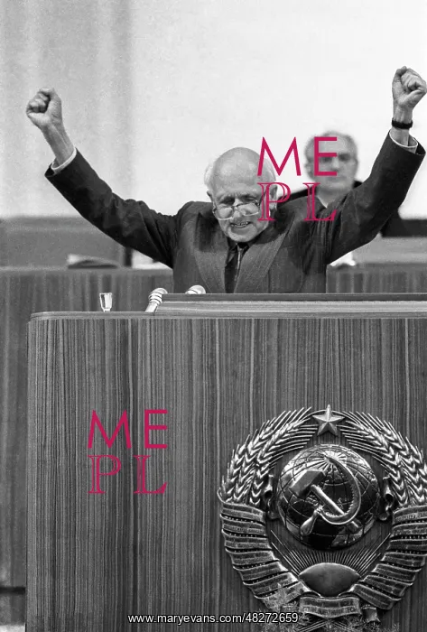 : Academician Andrei Sakharov at first congress : Academician Andrei Sakharov at first congress