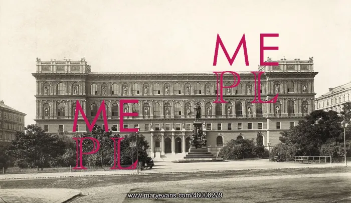 : Academy-Akademie der bildenden Kunste, in Vienna. Photograph. Around 1900 : Academy-Akademie der bildenden Kunste, in Vienna. Photograph. Around 1900