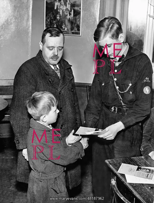 : Acceptance into the Deutsches Jungvolk, 1937 : Acceptance into the Deutsches Jungvolk, 1937