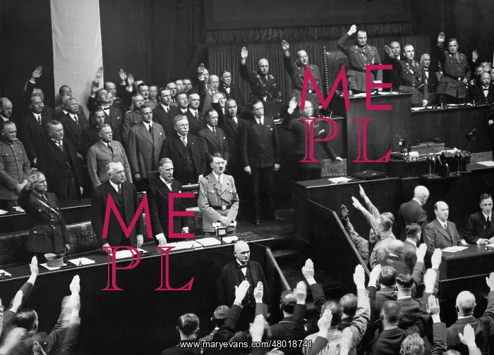 : Acceptance of the government declaration of Hitler, 1933 : Acceptance of the government declaration of Hitler, 1933