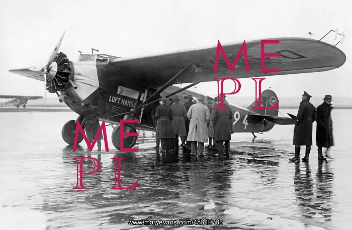 : Acceptance of a Lufthansa aircraft, 1929 : Acceptance of a Lufthansa aircraft, 1929
