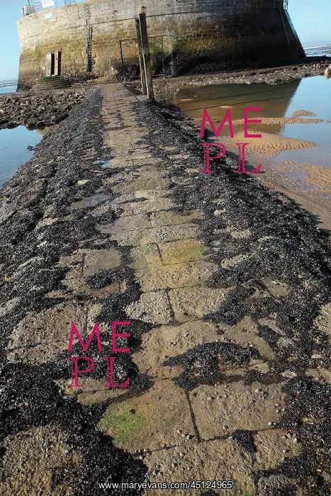 : Access path, Cordouan Lighthouse, Gironde, Aquitaine, France : Access path, Cordouan Lighthouse, Gironde, Aquitaine, France