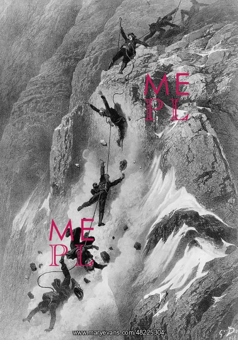 : Accident during the first ascent of the Matterhorn : Accident during the first ascent of the Matterhorn