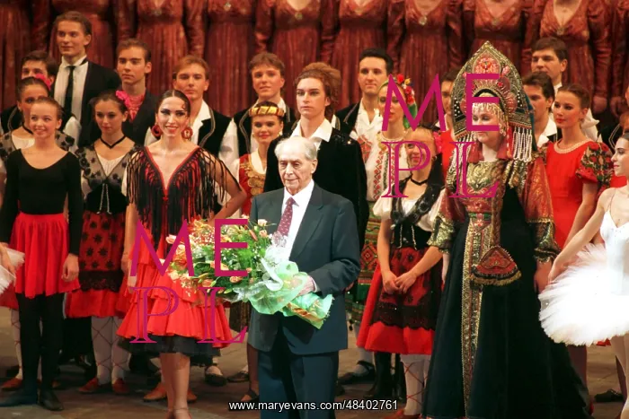 : Acclaimed choreographer Igor Moiseyev celebrates : Acclaimed choreographer Igor Moiseyev celebrates