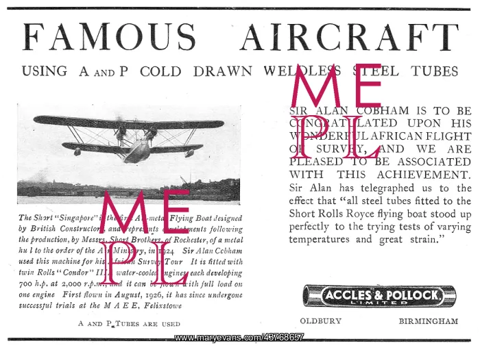 : Accles & Pollock: Famous Aircraft Series : Accles & Pollock: Famous Aircraft Series