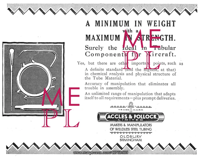 : Accles & Pollock: Ideal Tubular Components For Aircraft : Accles & Pollock: Ideal Tubular Components For Aircraft