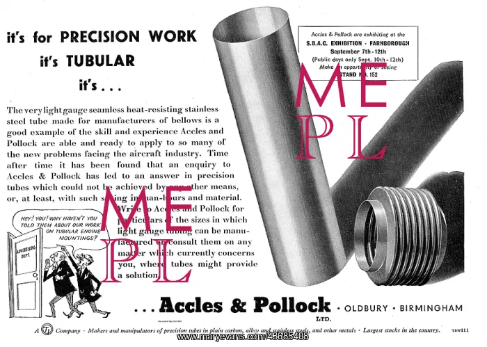 : Accles & Pollock Precision Tube Work For : Accles & Pollock Precision Tube Work For