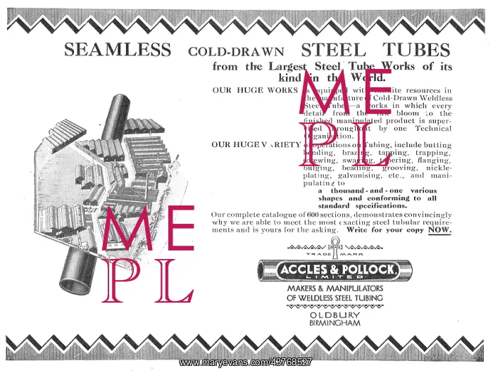 : Accles & Pollock: Seamless Cold-Drawn Steel Tubes : Accles & Pollock: Seamless Cold-Drawn Steel Tubes