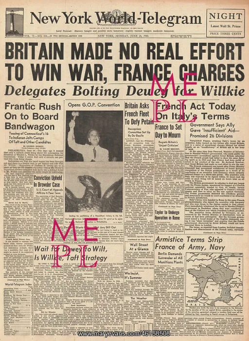 : Accusations that Britain let down France : Accusations that Britain let down France