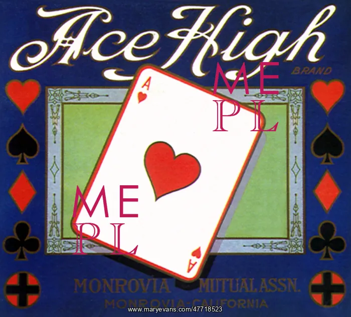  : Ace Card Fruit Label