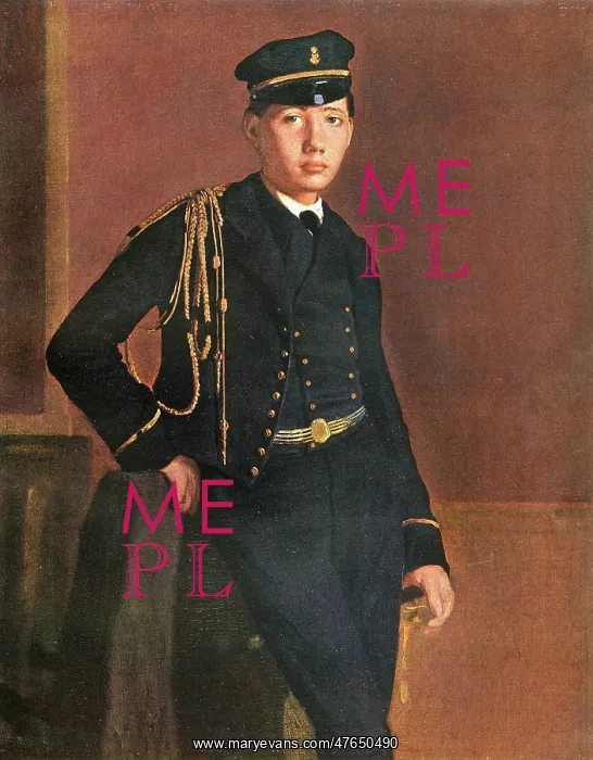 : Achille de Gas in the Uniform of a Cadet, by Degas : Achille de Gas in the Uniform of a Cadet, by Degas