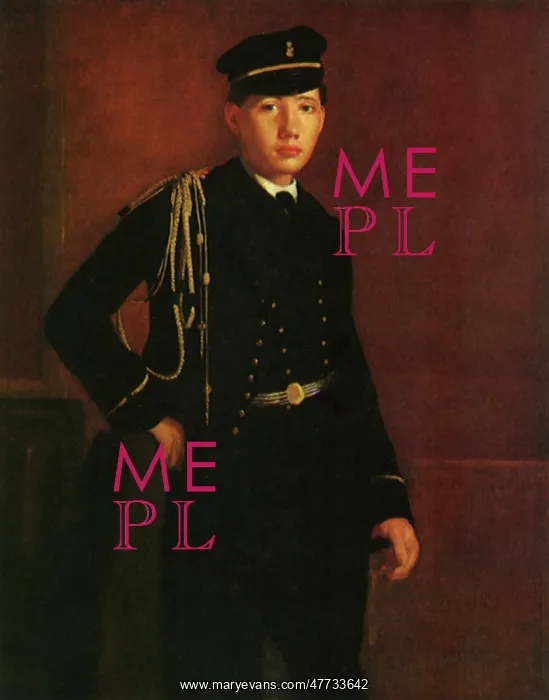 : Achille de Gas in the Uniform of a Cadet, by Degas : Achille de Gas in the Uniform of a Cadet, by Degas
