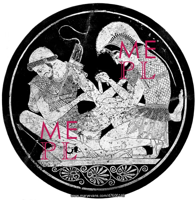 : Achilles Tending Patroclus Wounds : Achilles Tending Patroclus Wounds