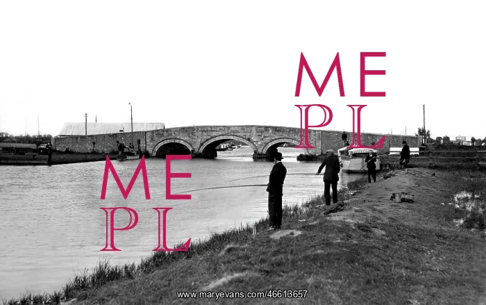  : Acle, Fishing at the Bridge c1929