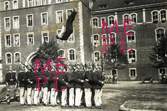: Acrobat at the military, 1910 : Acrobat at the military, 1910