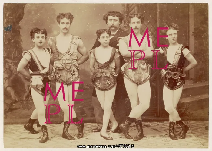 : ACROBATS IN A GROUP / 1860 : ACROBATS IN A GROUP / 1860