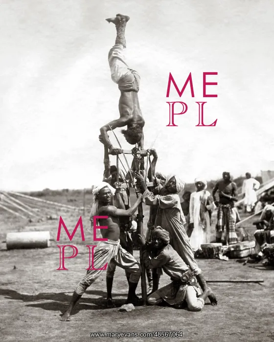  : Acrobats, India, circa 1880s