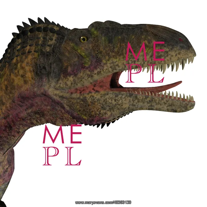 : Acrocanthosaurus portrait on white background : Acrocanthosaurus portrait on white background