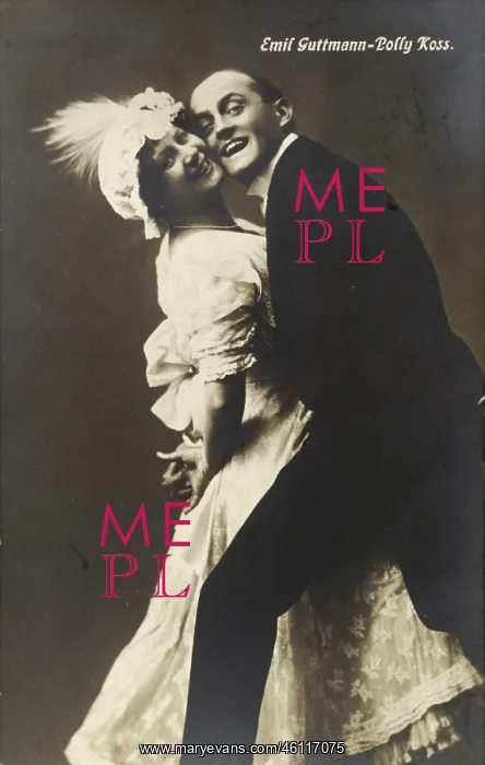 : The acting couple Emil Guttmann and : The acting couple Emil Guttmann and
