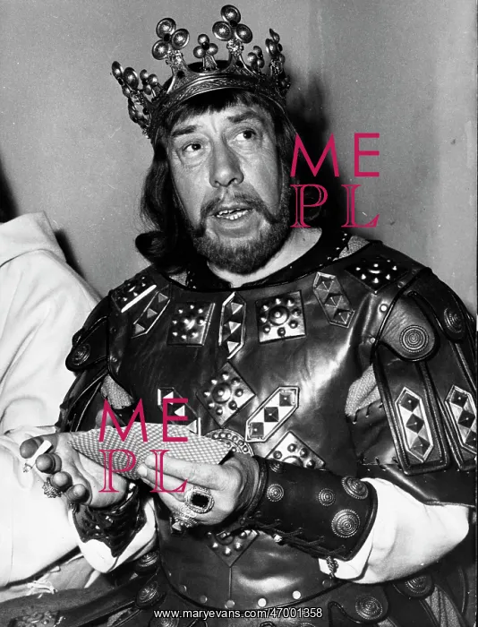 : Actor Fernandel dressed in the role of a King : Actor Fernandel dressed in the role of a King