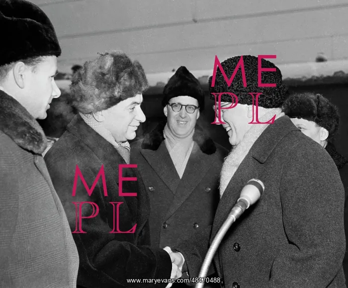 : Actor G. Grundgens on a visit to USSR : Actor G. Grundgens on a visit to USSR