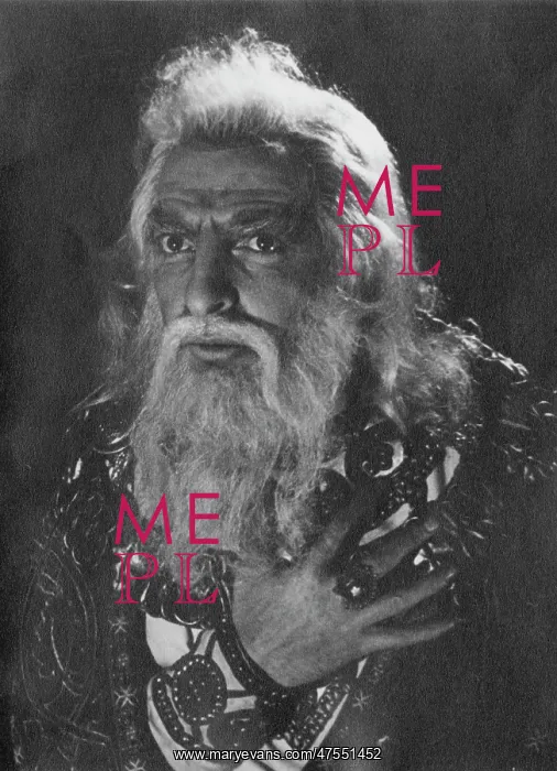 : Actor Hugh Griffith as King Lear : Actor Hugh Griffith as King Lear
