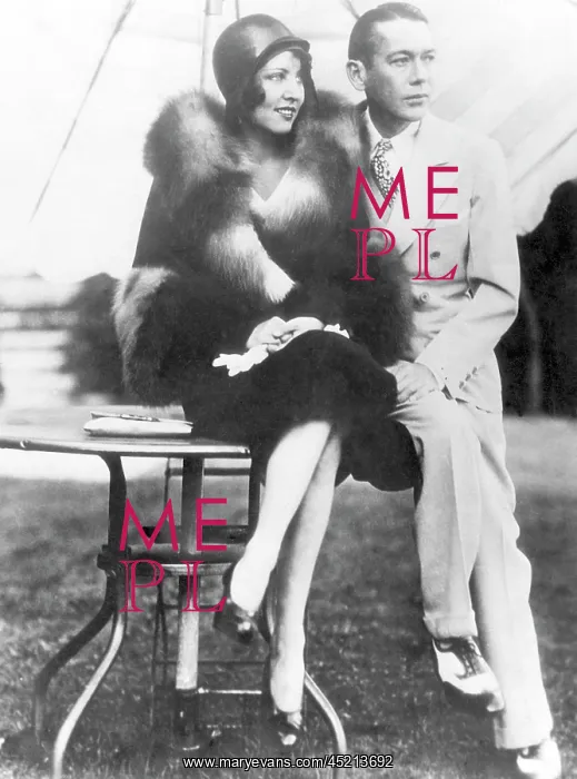 : Actor Jack Pickford (right), and his wife, ? : Actor Jack Pickford (right), and his wife, ?