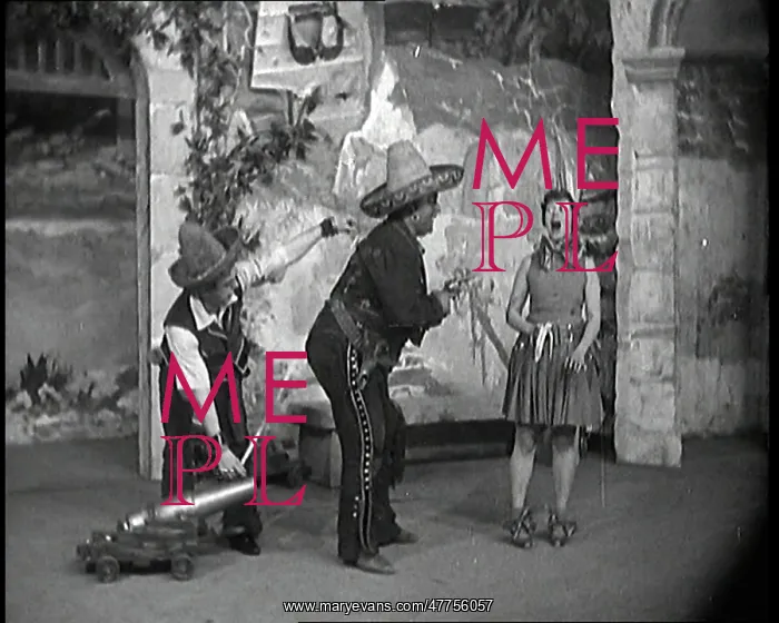 : The Actor Lupino Lane Lining Up a Small Cannon : The Actor Lupino Lane Lining Up a Small Cannon