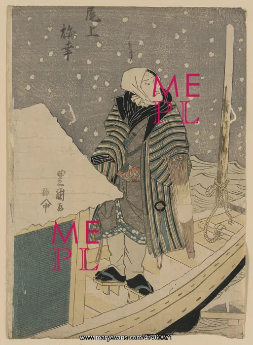 : The actor Onoe Baiko : The actor Onoe Baiko