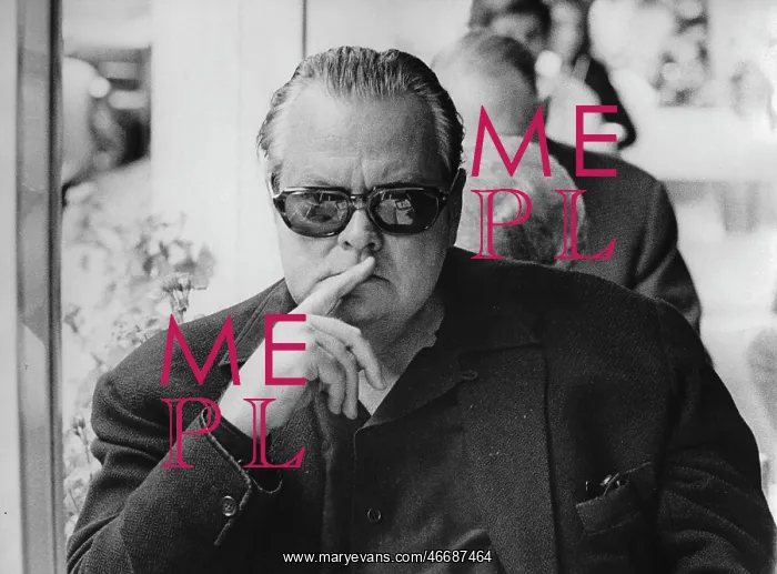 : The actor Orson Welles in the Hotel : The actor Orson Welles in the Hotel