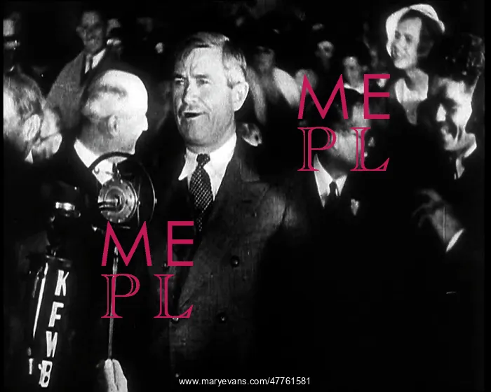 : The Actor Will Rogers Addressing a Large Crowd : The Actor Will Rogers Addressing a Large Crowd