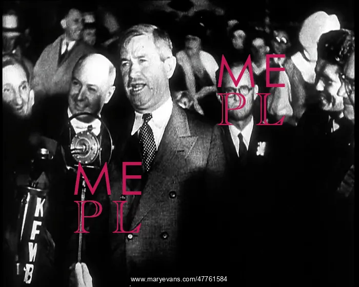 : The Actor Will Rogers Addressing a Large Crowd : The Actor Will Rogers Addressing a Large Crowd