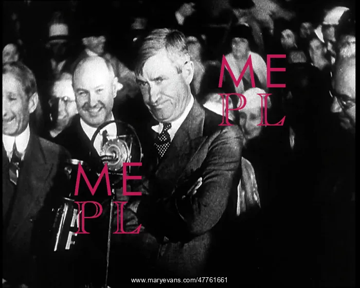 : The Actor Will Rogers Addressing a Large Crowd : The Actor Will Rogers Addressing a Large Crowd