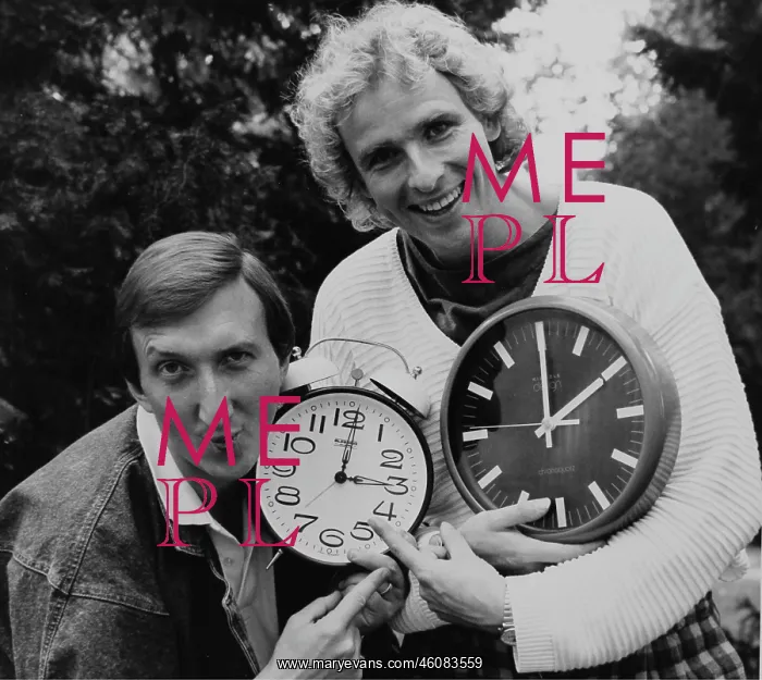 : The actors Mike Kruger and Thomas Gottschalk on : The actors Mike Kruger and Thomas Gottschalk on