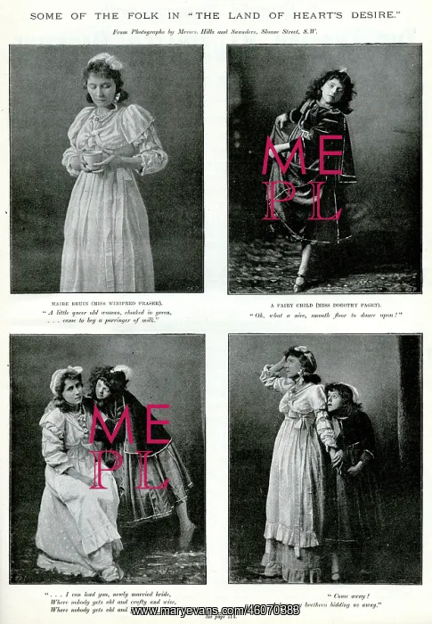 : Actors performing in The Land of Heart's Desire : Actors performing in The Land of Heart's Desire
