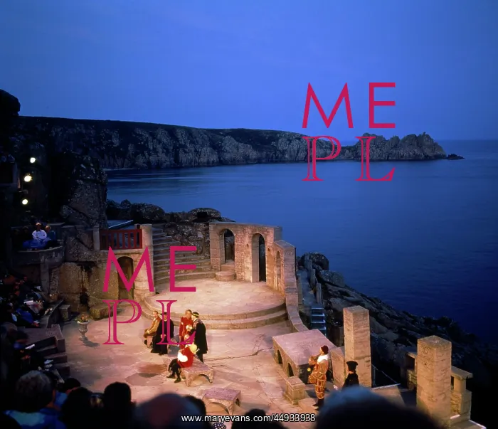: Actors performing, Minack Theatre, Penzance, Cornwall : Actors performing, Minack Theatre, Penzance, Cornwall