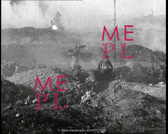 : Actors Playing Soldiers Preparing To Go Over : Actors Playing Soldiers Preparing To Go Over
