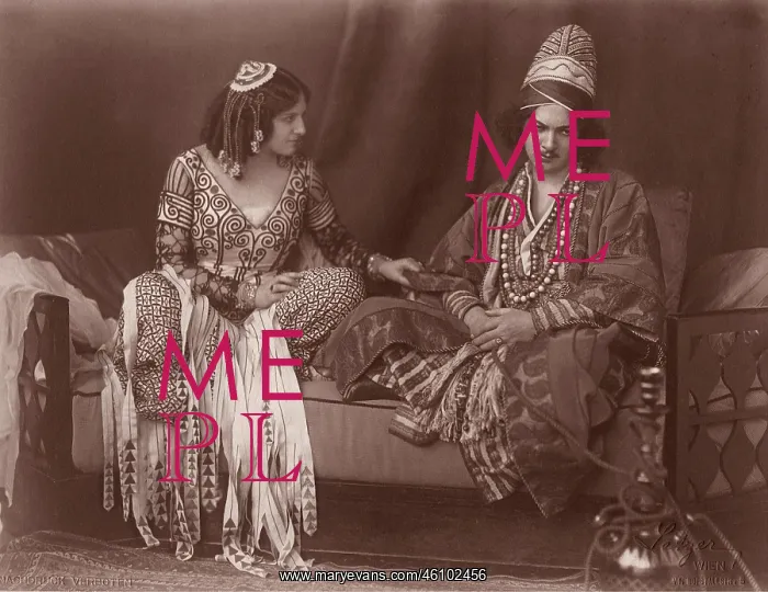 : Actors Else Wohlgemuth as Abisag and Alfred : Actors Else Wohlgemuth as Abisag and Alfred